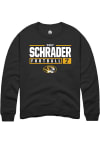 Main image for Cody Schrader  Rally Missouri Tigers Mens Black NIL Stacked Box Long Sleeve Crew Sweatshirt
