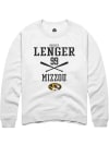 Main image for Kayley Lenger  Rally Missouri Tigers Mens White NIL Sport Icon Long Sleeve Crew Sweatshirt