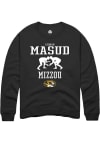 Main image for Luqman Masud  Rally Missouri Tigers Mens Black NIL Sport Icon Long Sleeve Crew Sweatshirt