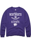 Main image for Jackson Wentworth Rally Mens Purple K-State Wildcats NIL Sport Icon Crew Sweatshirt