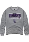 Main image for Jackson Wentworth Rally Mens Graphite K-State Wildcats NIL Stacked Box Crew Sweatshirt