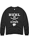 Main image for Ty Ruhl Rally Mens Black K-State Wildcats NIL Sport Icon Crew Sweatshirt