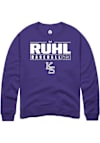 Main image for Ty Ruhl Rally Mens Purple K-State Wildcats NIL Stacked Box Crew Sweatshirt