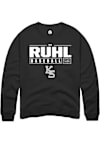 Main image for Ty Ruhl Rally Mens Black K-State Wildcats NIL Stacked Box Crew Sweatshirt