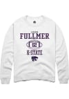 Main image for Jackson Fullmer Rally Mens White K-State Wildcats NIL Sport Icon Crew Sweatshirt