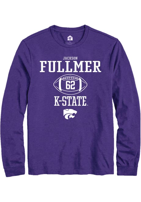 Jackson Fullmer Rally Mens Purple K-State Wildcats NIL Sport Icon Tee