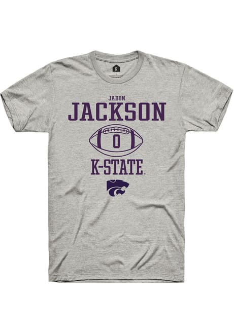 Jadon Jackson Ash K-State Wildcats NIL Sport Icon Short Sleeve T Shirt