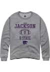 Main image for Jadon Jackson Rally Mens Graphite K-State Wildcats NIL Sport Icon Crew Sweatshirt