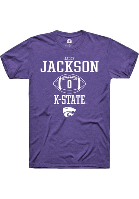 Jadon Jackson Purple K-State Wildcats NIL Sport Icon Short Sleeve T Shirt
