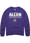 Main image for Jordan Allen Rally Mens Purple K-State Wildcats NIL Stacked Box Crew Sweatshirt