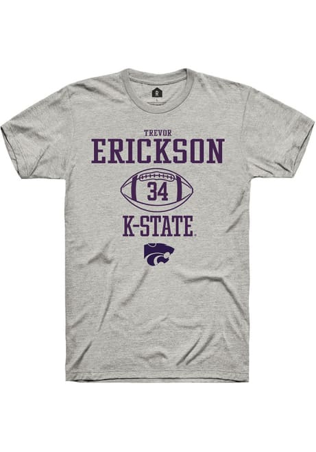 Trevor Erickson Ash K-State Wildcats NIL Sport Icon Short Sleeve T Shirt