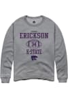 Main image for Trevor Erickson Rally Mens Graphite K-State Wildcats NIL Sport Icon Crew Sweatshirt
