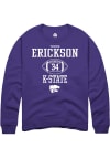 Main image for Trevor Erickson Rally Mens Purple K-State Wildcats NIL Sport Icon Crew Sweatshirt