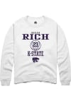 Main image for Macaleab Rich Rally Mens White K-State Wildcats NIL Sport Icon Crew Sweatshirt