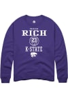 Main image for Macaleab Rich Rally Mens Purple K-State Wildcats NIL Sport Icon Crew Sweatshirt