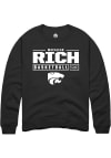 Main image for Macaleab Rich Rally Mens Black K-State Wildcats NIL Stacked Box Crew Sweatshirt