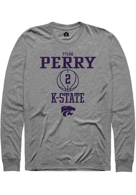 Tylor Perry Rally Mens Graphite K-State Wildcats NIL Sport Icon Tee