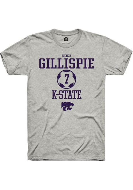 Kenzi Gillispie Ash K-State Wildcats NIL Sport Icon Short Sleeve T Shirt