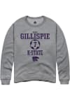 Main image for Kenzi Gillispie Rally Mens Graphite K-State Wildcats NIL Sport Icon Crew Sweatshirt