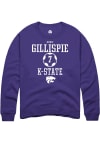 Main image for Kenzi Gillispie Rally Mens Purple K-State Wildcats NIL Sport Icon Crew Sweatshirt