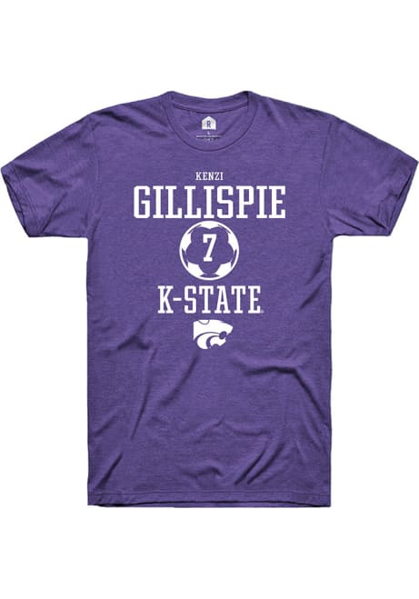 Kenzi Gillispie Purple K-State Wildcats NIL Sport Icon Short Sleeve T Shirt