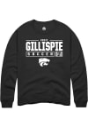 Main image for Kenzi Gillispie Rally Mens Black K-State Wildcats NIL Stacked Box Crew Sweatshirt