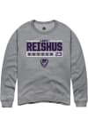 Main image for Laney Reishus Rally Mens Graphite K-State Wildcats NIL Stacked Box Crew Sweatshirt