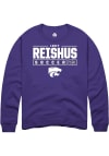 Main image for Laney Reishus Rally Mens Purple K-State Wildcats NIL Stacked Box Crew Sweatshirt