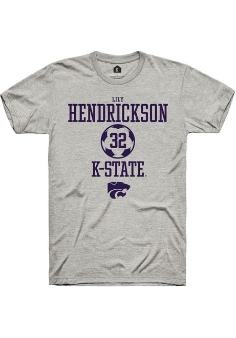 Lily Hendrickson Ash K-State Wildcats NIL Sport Icon Short Sleeve T Shirt