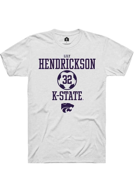 Lily Hendrickson White K-State Wildcats NIL Sport Icon Short Sleeve T Shirt