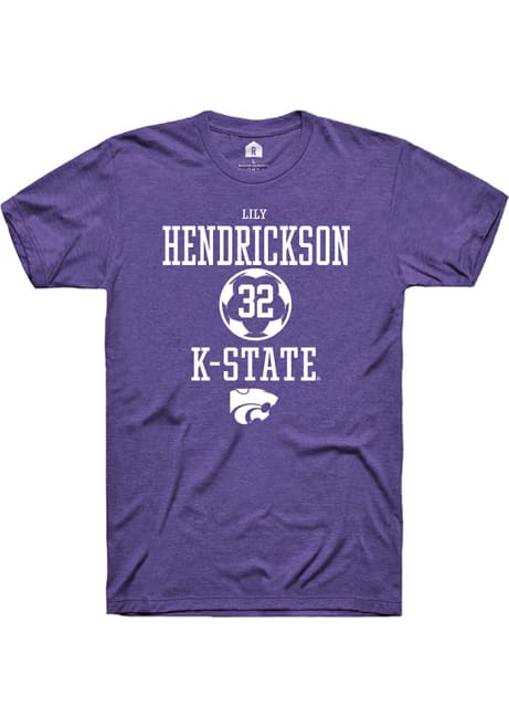 Lily Hendrickson Purple K-State Wildcats NIL Sport Icon Short Sleeve T Shirt