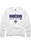 Main image for Lily Hendrickson Rally Mens White K-State Wildcats NIL Stacked Box Crew Sweatshirt