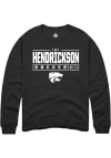 Main image for Lily Hendrickson Rally Mens Black K-State Wildcats NIL Stacked Box Crew Sweatshirt