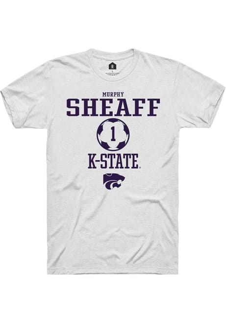 Murphy Sheaff White K-State Wildcats NIL Sport Icon Short Sleeve T Shirt