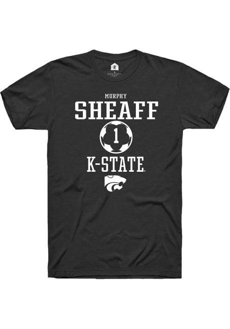 Murphy Sheaff Black K-State Wildcats NIL Sport Icon Short Sleeve T Shirt