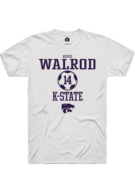 Reece Walrod White K-State Wildcats NIL Sport Icon Short Sleeve T Shirt