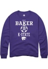 Main image for Riley Baker Rally Mens Purple K-State Wildcats NIL Sport Icon Crew Sweatshirt