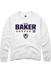 Main image for Riley Baker Rally Mens White K-State Wildcats NIL Stacked Box Crew Sweatshirt