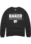 Main image for Riley Baker Rally Mens Black K-State Wildcats NIL Stacked Box Crew Sweatshirt