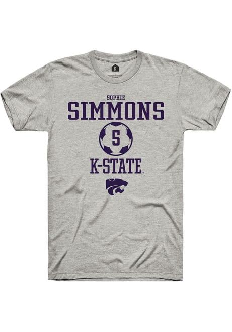 Sophie Simmons Ash K-State Wildcats NIL Sport Icon Short Sleeve T Shirt