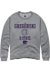 Main image for Elizabeth Gregorski Rally Mens Graphite K-State Wildcats NIL Sport Icon Crew Sweatshirt