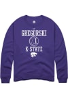 Main image for Elizabeth Gregorski Rally Mens Purple K-State Wildcats NIL Sport Icon Crew Sweatshirt