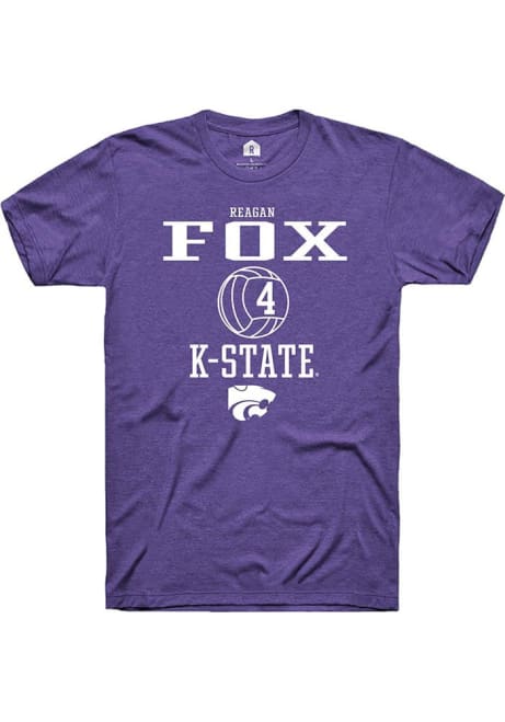 Reagan Fox Purple K-State Wildcats NIL Sport Icon Short Sleeve T Shirt