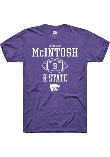Donovan McIntosh Purple K-State Wildcats NIL Sport Icon Short Sleeve T Shirt