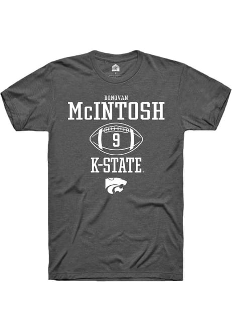 K-State Wildcats Grey Rally NIL Sport Icon Short Sleeve T Shirt