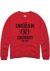 Main image for Connor Ingram Rally Mens Red Cincinnati Bearcats NIL Sport Icon Crew Sweatshirt