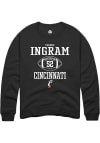 Main image for Connor Ingram Rally Mens Black Cincinnati Bearcats NIL Sport Icon Crew Sweatshirt