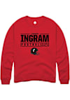 Main image for Connor Ingram Rally Mens Red Cincinnati Bearcats NIL Stacked Box Crew Sweatshirt