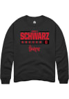 Main image for Abbey Schwarz Rally Mens Black Nebraska Cornhuskers NIL Stacked Box Crew Sweatshirt