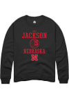 Main image for Andi Jackson Rally Mens Black Nebraska Cornhuskers NIL Sport Icon Crew Sweatshirt